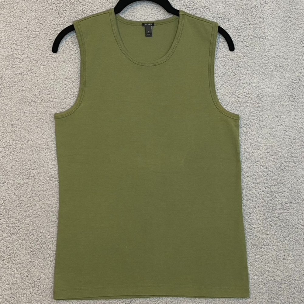 J. Crew Tank Top Size Large Green